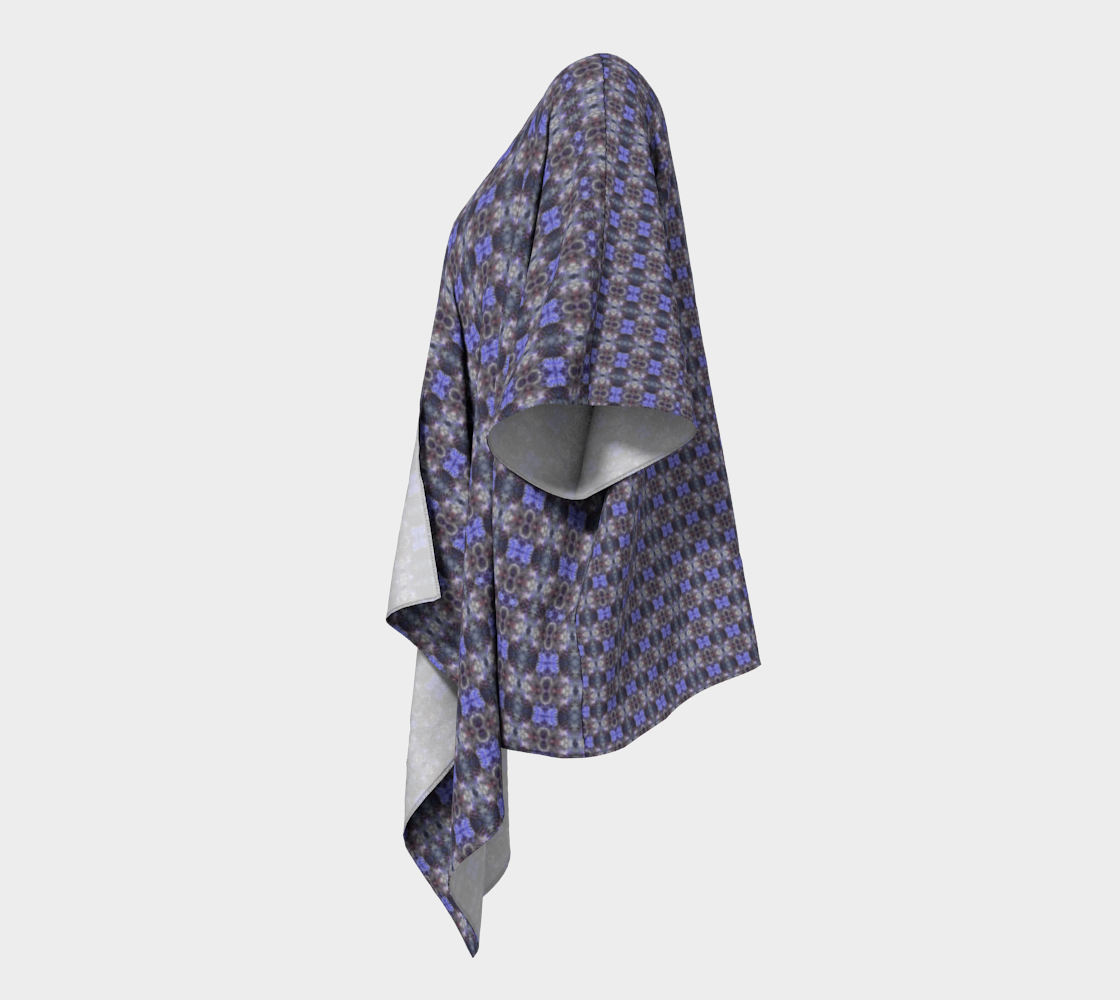 "Celestial" Draped Kimono (Purple and Black)