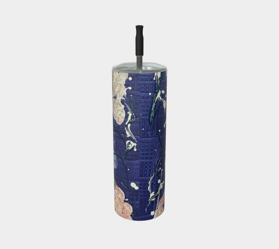 "Hydrangeas" Matte Tumbler (Purple, Blush, White)