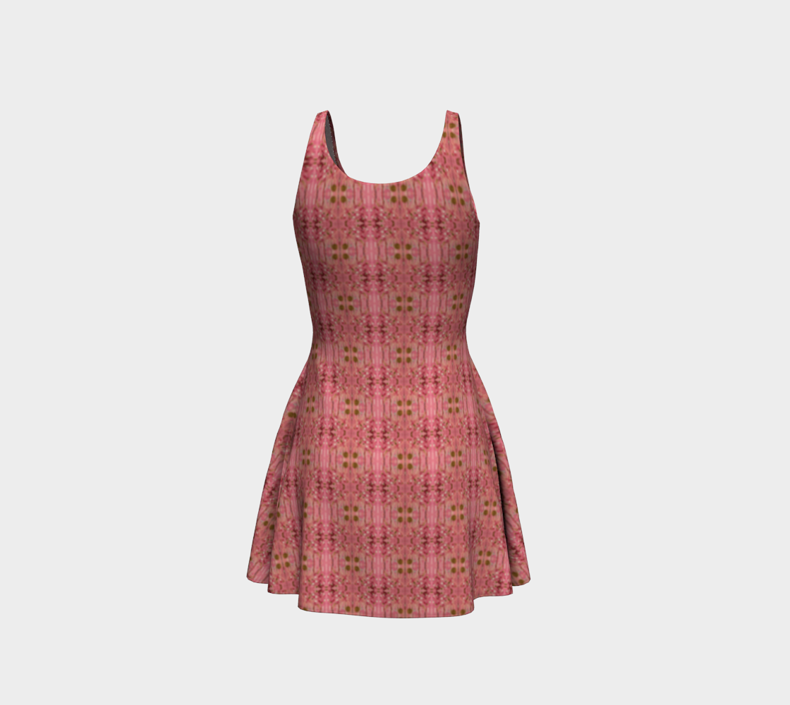 "Gratitude" Flare Dress (Pink, Gold)