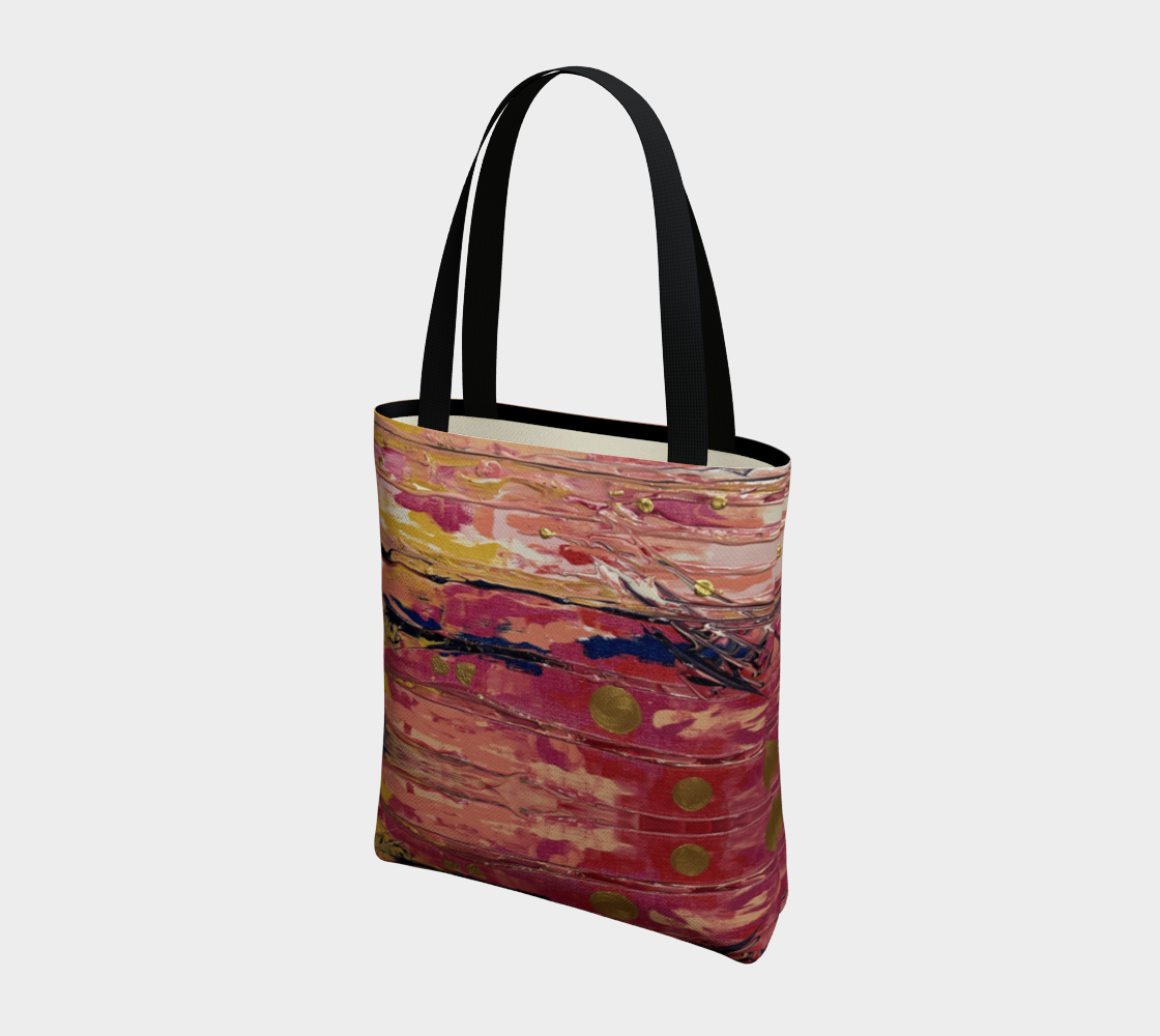 "Pink" Tote (Pink, Yellow, Blue)