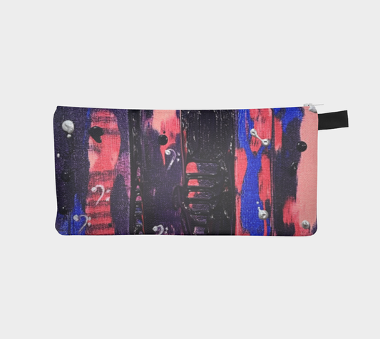"Winter Night Music" Pencil Case (Purple, Pink, Blue)
