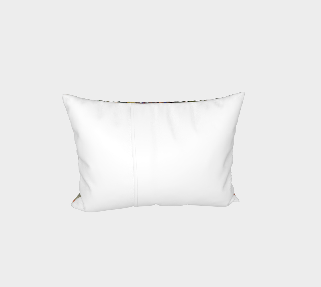 "Coming Home Again" Bed Pillow Sham (Green,Blue)