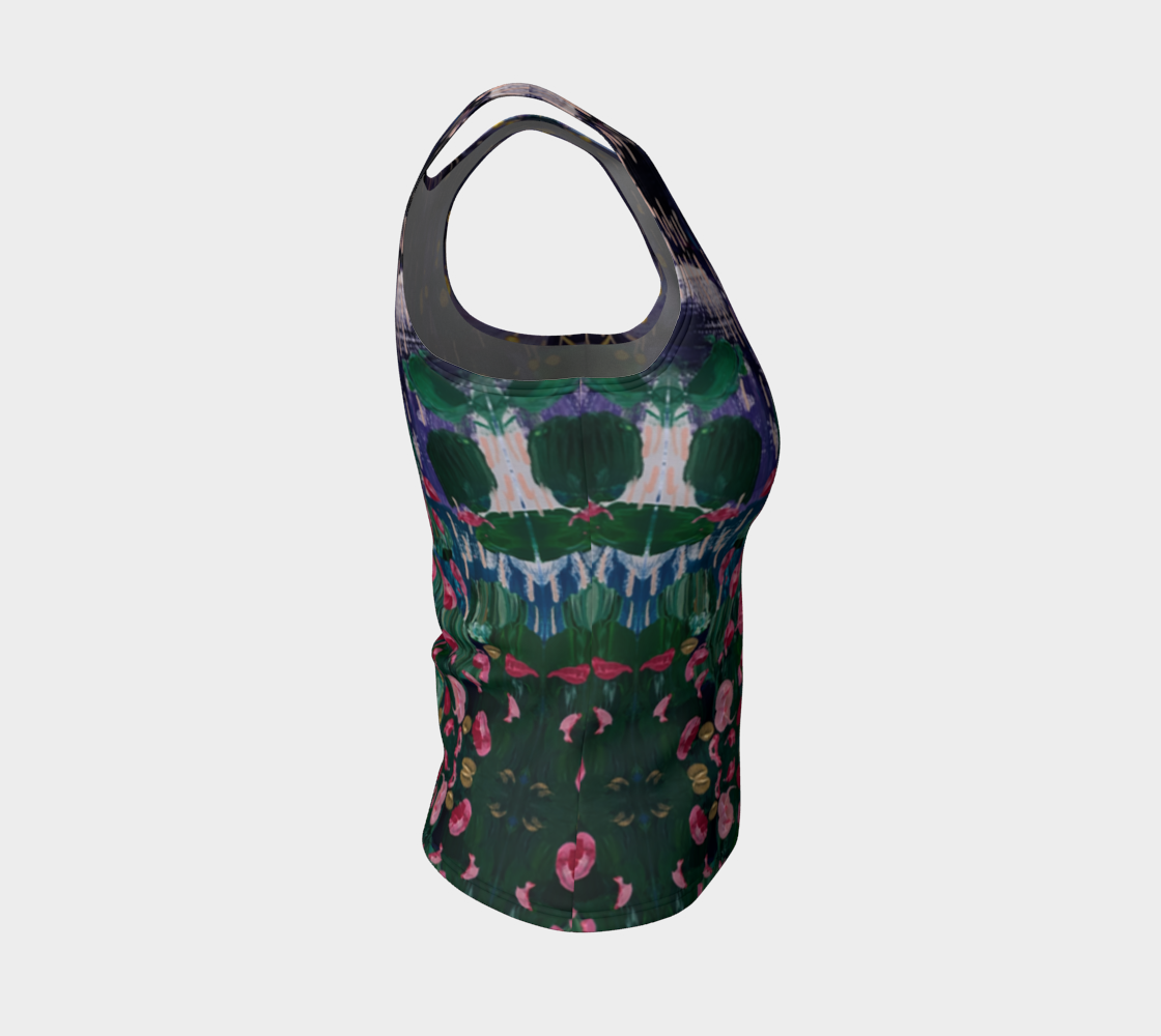 "Spring Rain" Fitted Tank (Purple, Pink,Green)