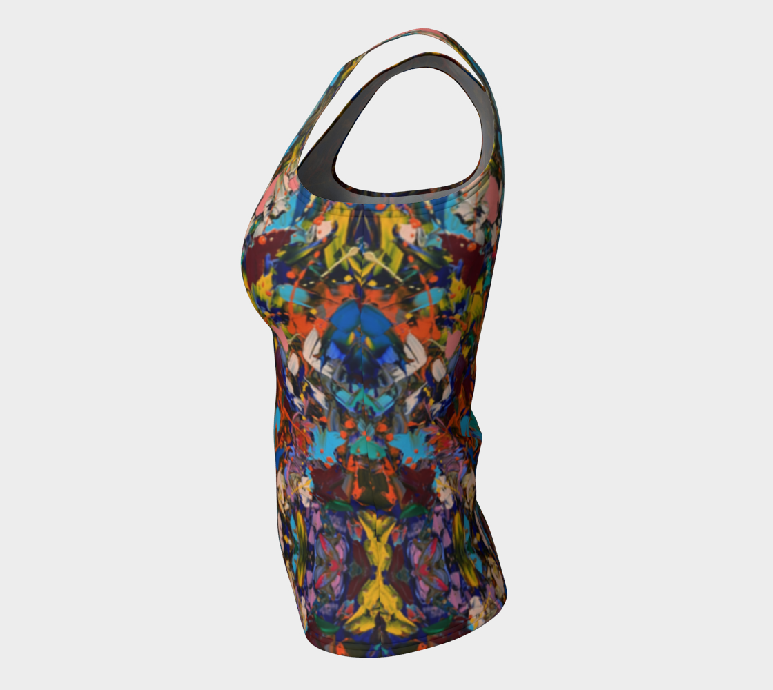 "Crazy For You " Fitted Tank  ( Multi)