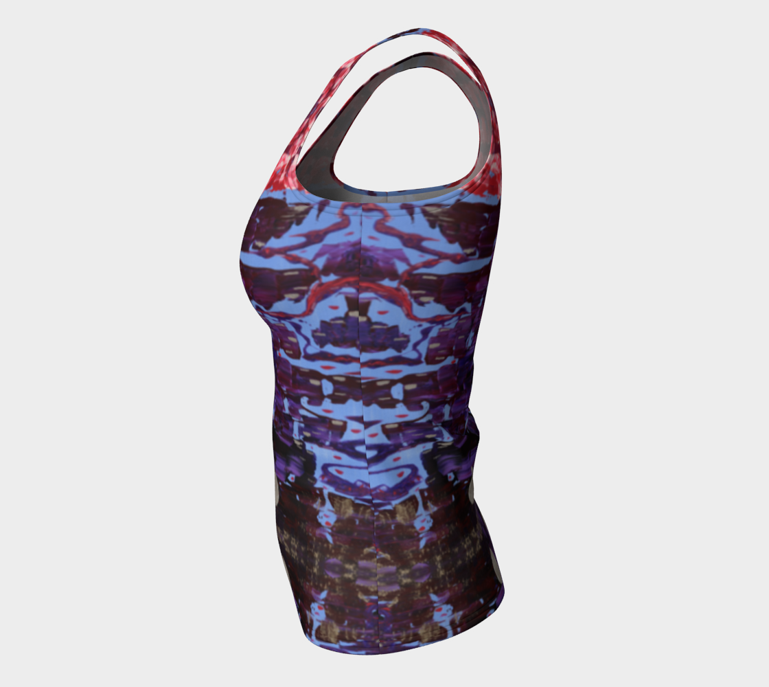 "Wisdom" Fitted Tank Top (Purple and Pink)