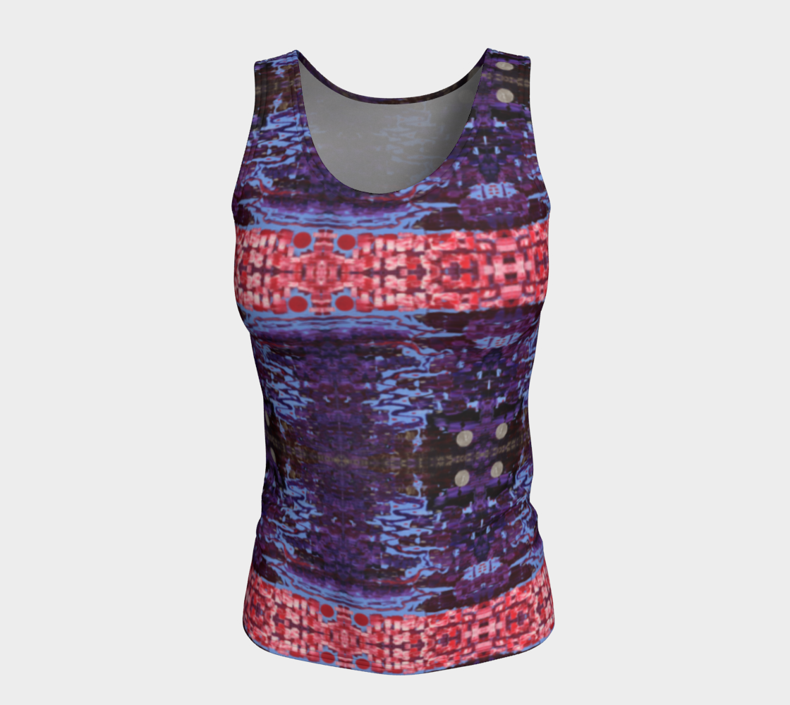 "Wisdom" Fitted Tank Top #2(Purple and Pink)