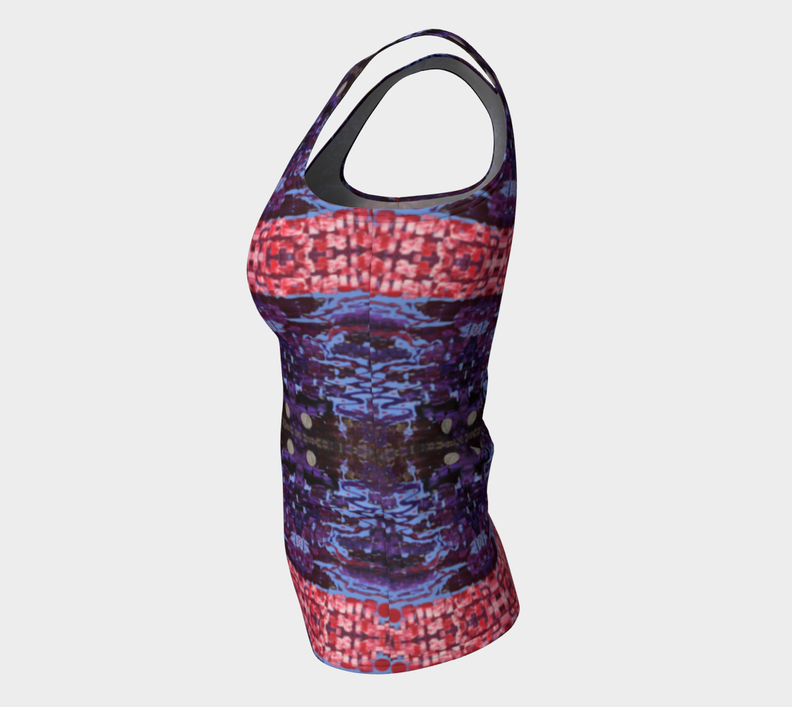 "Wisdom" Fitted Tank Top #2(Purple and Pink)