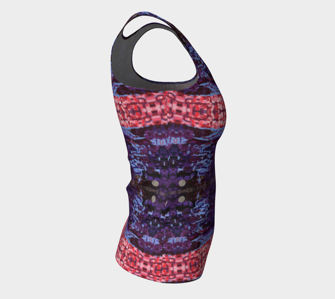 "Wisdom" Fitted Tank Top #2(Purple and Pink)