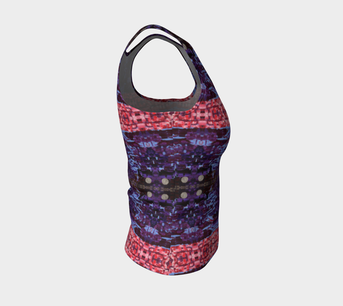 "Wisdom" Fitted Tank Top #2(Purple and Pink)