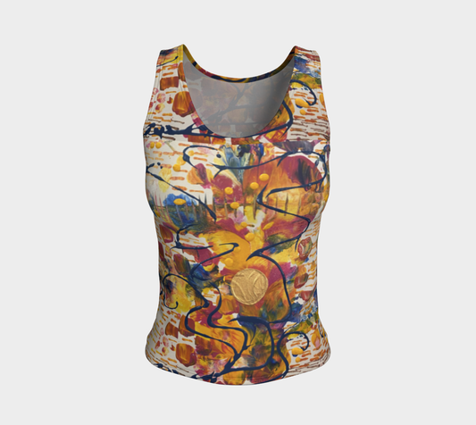 "Mayfair" Fitted Tank Top ( Yellow, Blue, Pink)