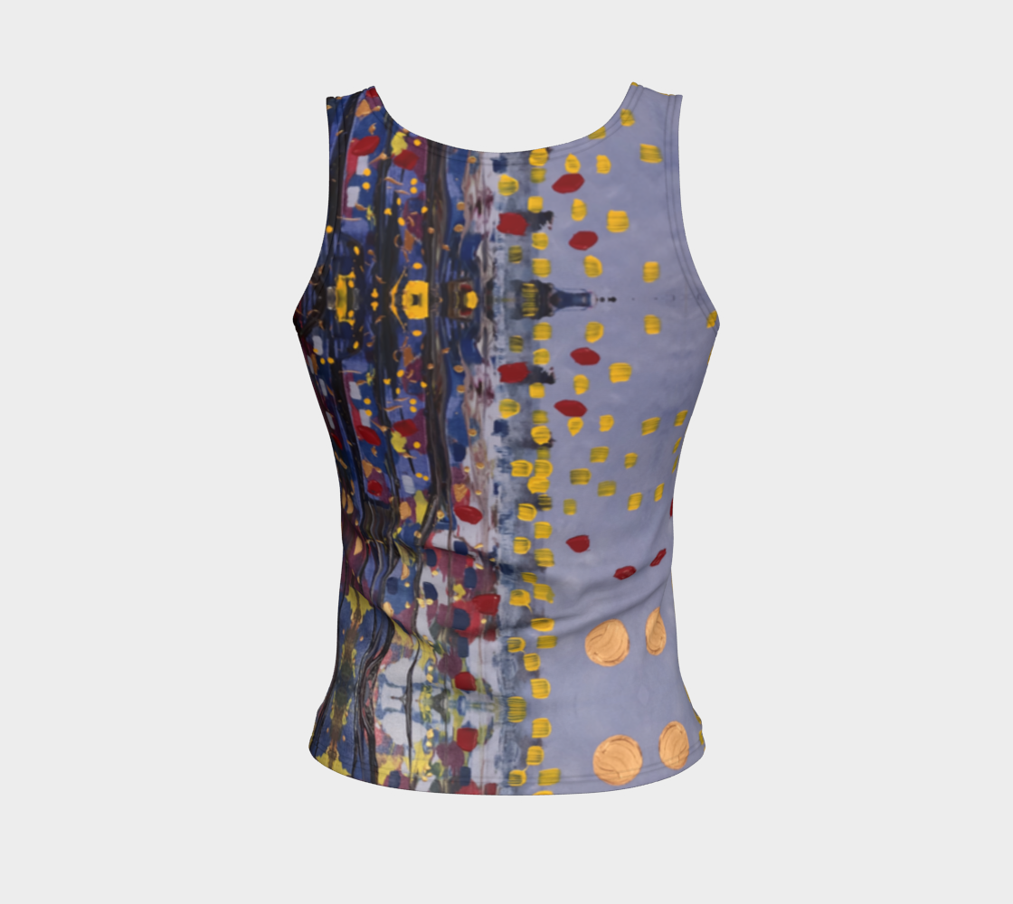"Daybreak" Fitted Tank (Purple, Red)