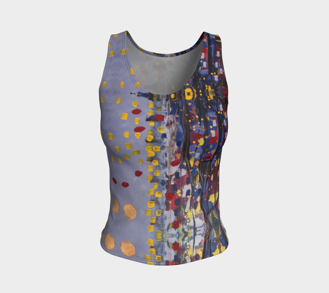 "Daybreak" Fitted Tank (Purple, Red)