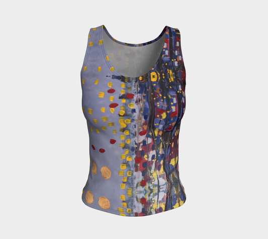 "Daybreak" Fitted Tank (Purple, Red)