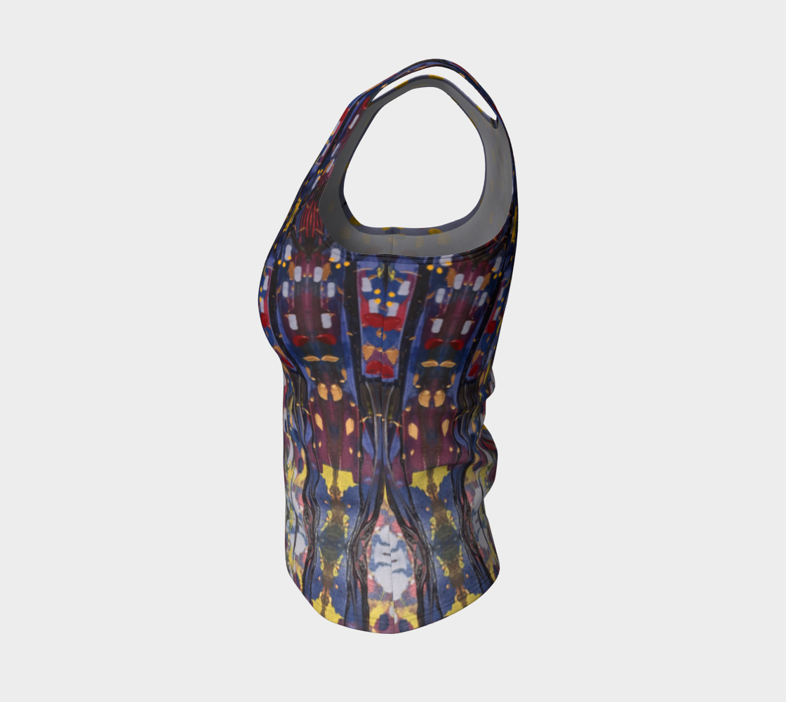 "Daybreak" Fitted Tank (Purple, Red)