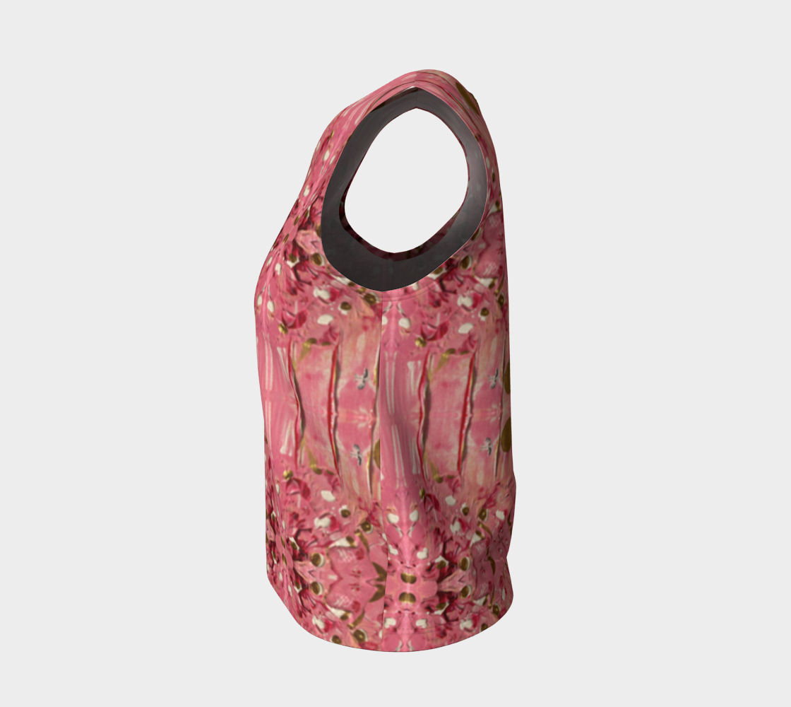 “Gratitude” Loose Tank Top (Pink, Gold)