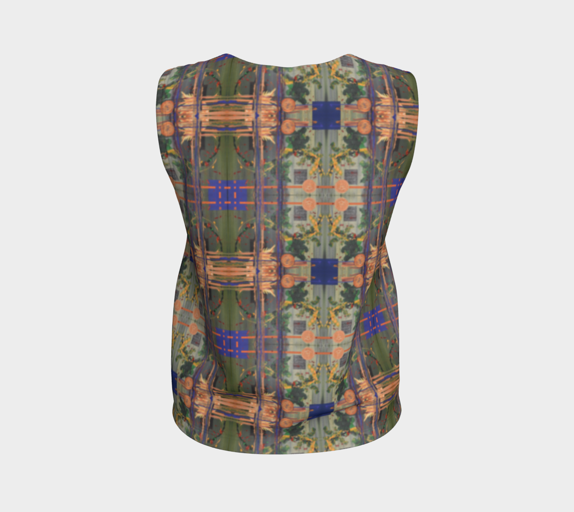 “Coming Home Again” Loose Tank Top (Green, Orange, Blue)