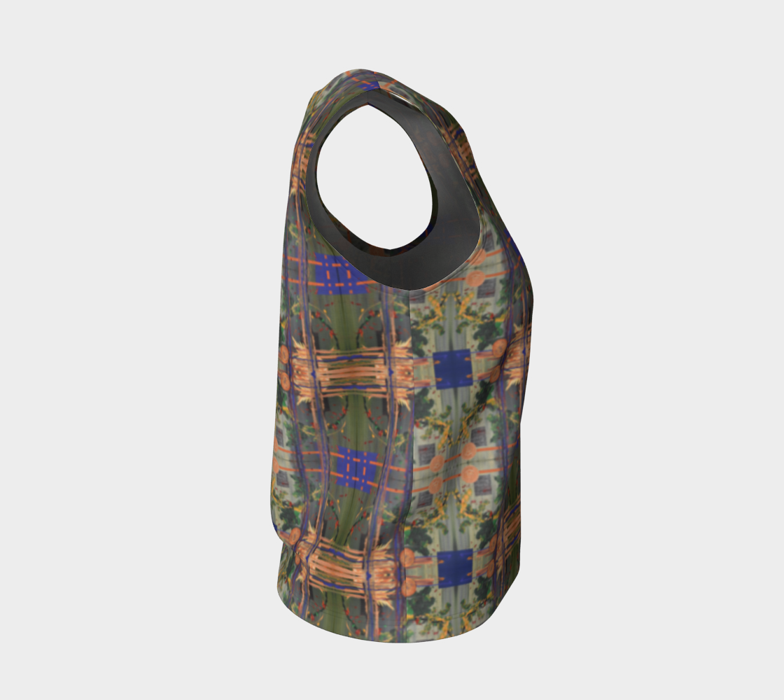 “Coming Home Again” Loose Tank Top (Green, Orange, Blue)