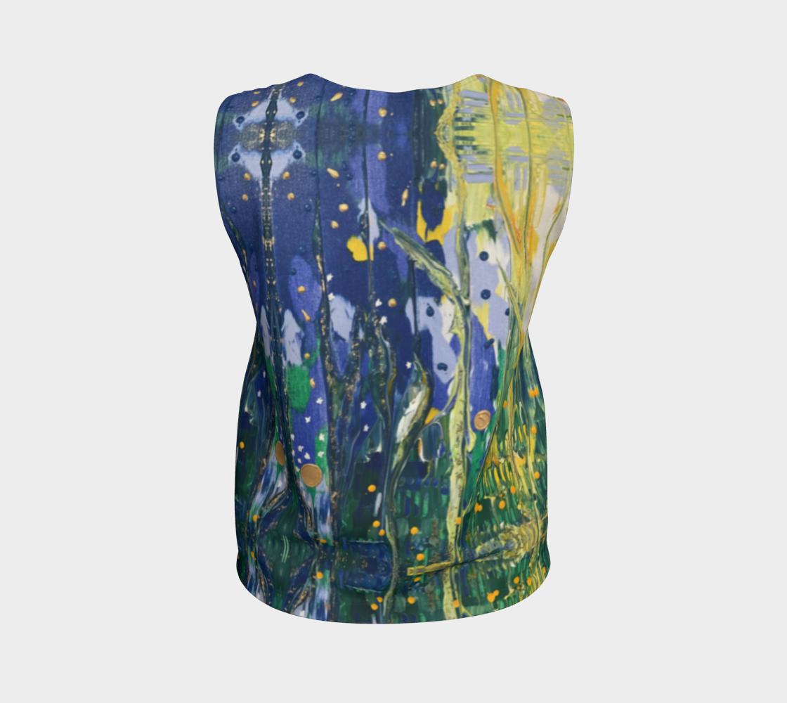 “Spring Awakening” Loose Tank Top (Blue, Green, Yellow)