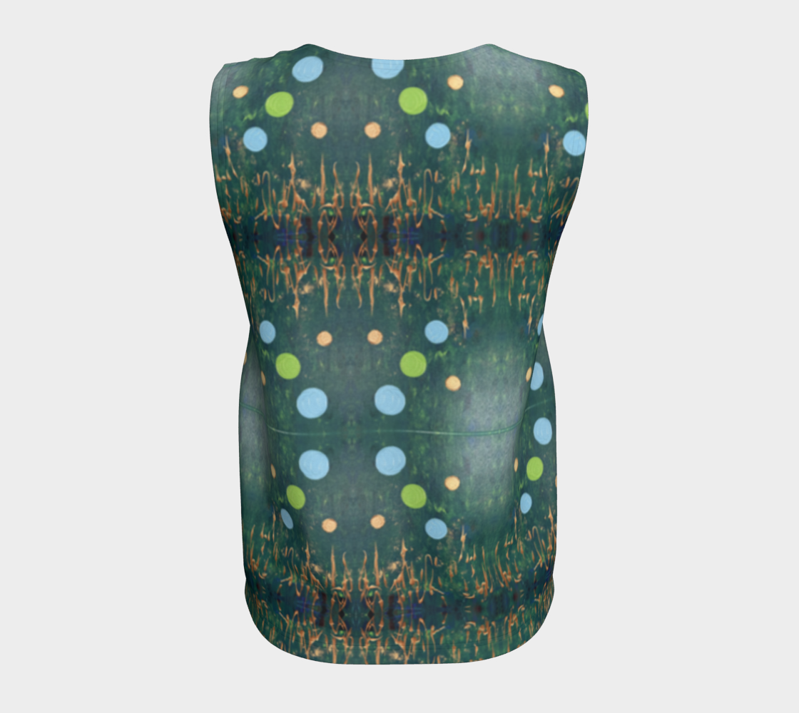 “Northern Lights” Loose Tank Top (Blue, Green)