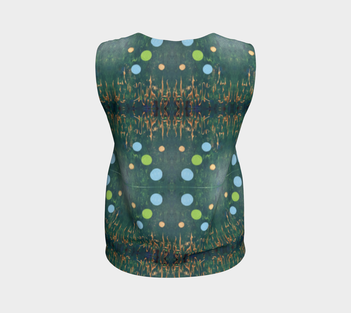 “Northern Lights” Loose Tank Top (Blue, Green)